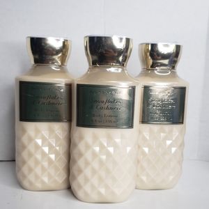 BBW SNOWFLAKES AND CASHMERE LOTION X3